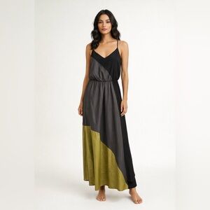Mossimo Color Block Maxi Dress Sz M